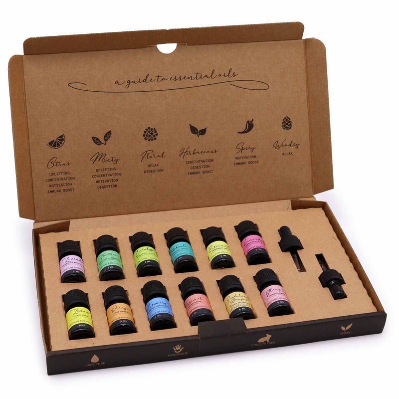 Cofre de aceites esenciales para regalar en Navidad