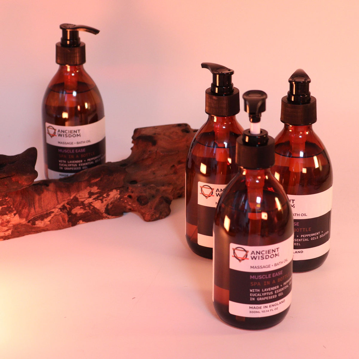 Aceite de masaje y baño · Sensual · Naranja, pachulí e ylang-ylang · 300 ml