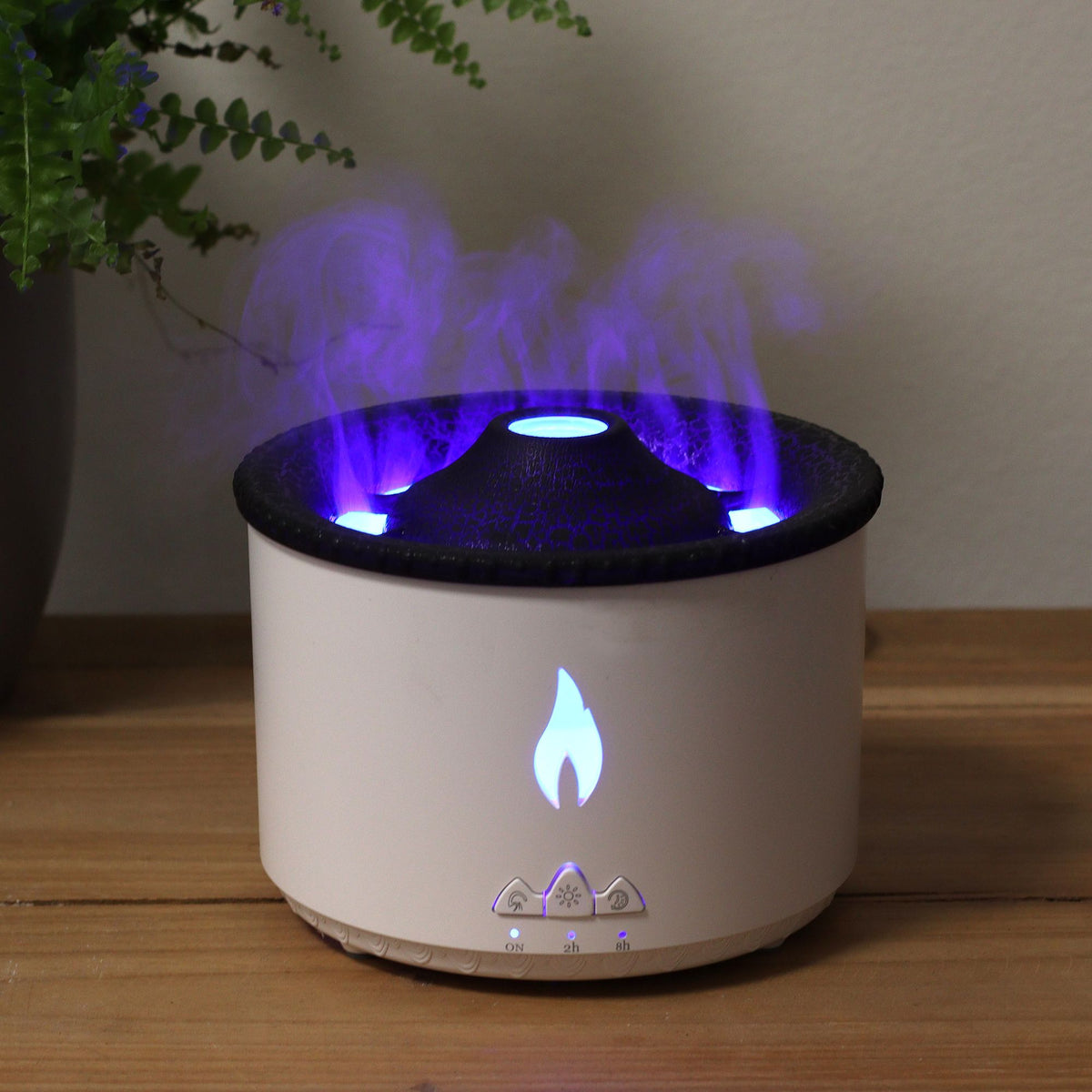 Difusor de aromas efecto volcán · Mediano · Dos colores de llama