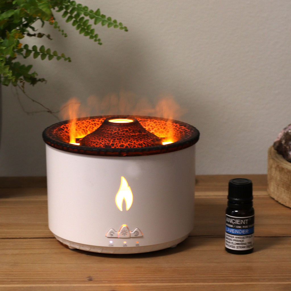 Difusor de aromas efecto volcán · Mediano · Dos colores de llama