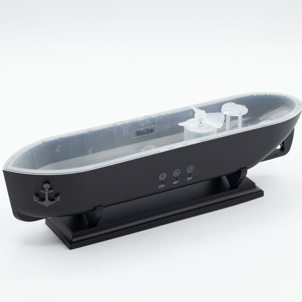 Difusor de aromas Barco · Luz LED y mando a distancia